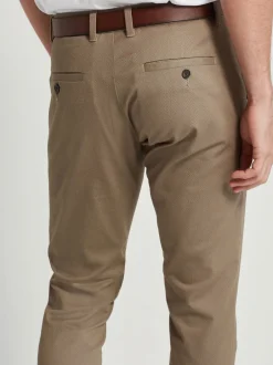 Next Pierre - Ajustement droit - Pantalon chino doux imprimé à ceinture Hot
