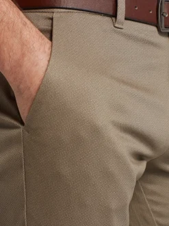 Next Pierre - Ajustement droit - Pantalon chino doux imprimé à ceinture Hot