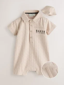 Baker by Ted Baker Pierre - ensemble barboteuse et chapeau texturé Outlet