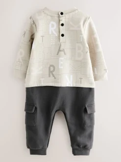 Baker by Ted Baker Pierre - Barboteuse à manches longues imprimée partout Hot