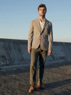 Next Pierre - Blazer Nova Fides en coton italien texturé coupe ajustée Clearance