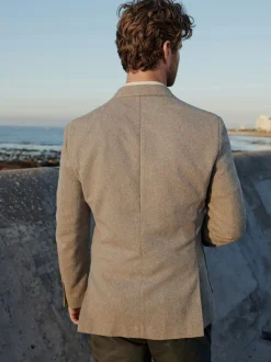 Next Pierre - Blazer Nova Fides en coton italien texturé coupe ajustée Clearance