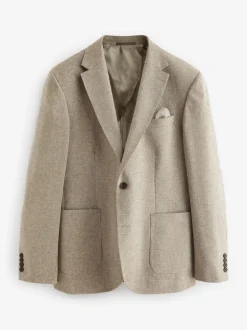 Next Pierre - Blazer Nova Fides en coton italien texturé coupe ajustée Clearance