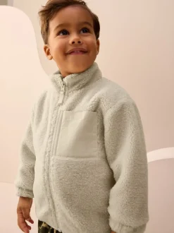 Next - Polaire unie à Col cheminée zippée Polaire (3mois-7ans) Pierre Discount