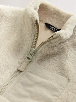 Next - Polaire unie à Col cheminée zippée Polaire (3mois-7ans) Pierre Discount