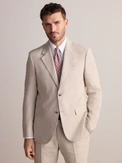 Next Pierre - Veste de costume slim Leomaster 100% lin italien Hot