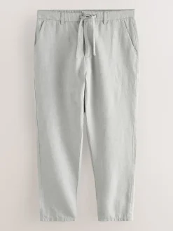Next Pierre légère - Pantalon chino en sergé de coton et lin New