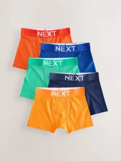 Next - Lot de 5 boxers (1.5-16ans) Plaine lumineuse Sale