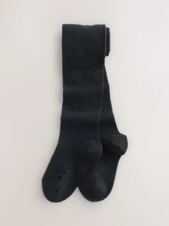 Next Plum Rouge Rose et Noir - Lot de 3 paires de collants en coton riche Outlet