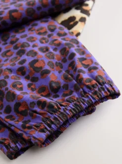 Next Plum/Marron - Lot de 3 pyjamas de jogging à imprimé animal (3-16ans)