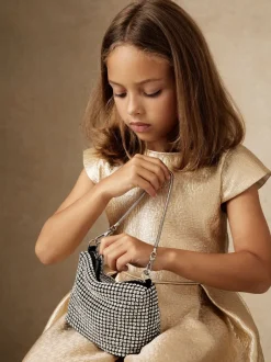 Reiss Pochette Leah en cristal New