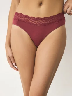 Next Pois imprimés - Culotte en coton et dentelle 7 Pack Échancrure haute