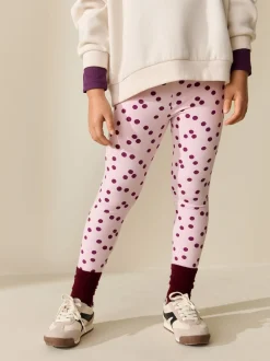 Next - Leggings (3-16ans) Pois rose/rouge Outlet