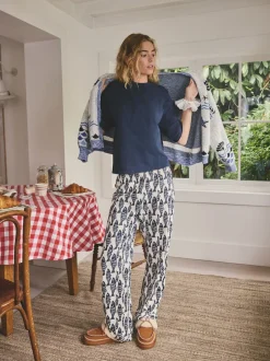 Next - Pyjama à manches courtes en coton Poisson bleu marine New