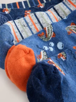 Next - Paquet de chaussettes à motifs 5 Poissons bleus Online