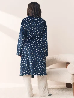 Next Polaire bleu marine - Peignoir ultra-doux New