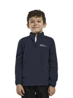 Jack Wolfskin Polaire Taunus Bleu à demi-fermeture éclair Discount