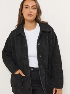 Yours Curve Polaire boutonnée sur le devant Clearance