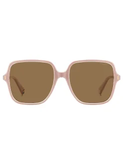 Polaroid Oversized Rose Square Lunettes de soleil