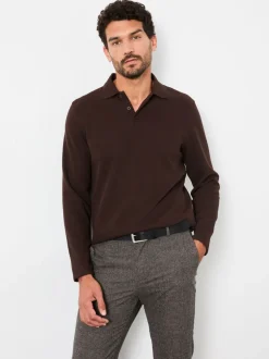 Fat Face Polo côtelé à manches longues FatFace Online