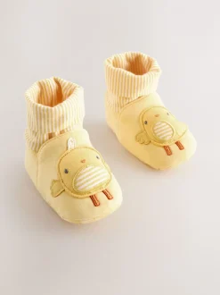Next Poussin jaune - Chaussures bébé à chaussettes (0à18mois) New