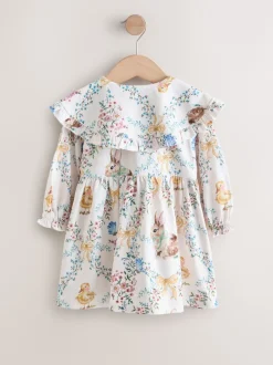Next Pâques crème - Robe à col (3mois-7ans)