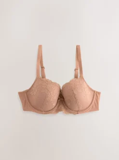 Next Praline Nude/Marine - Soutien-gorge en dentelle DD+ 2 Pack Hot