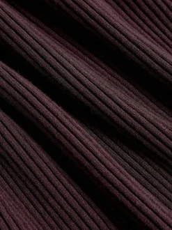 Reiss prune - - Lorna - Pull en maille drapée asymétrique Online