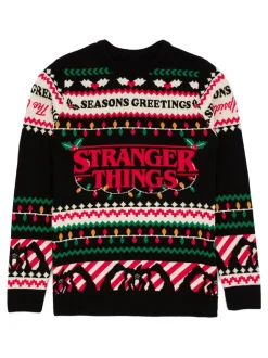 Vanilla Underground Pull de Noël Stranger Things noir unisexe Hot