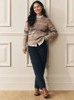 Laura Ashley Pull Fairisle en maille à Col rond Online