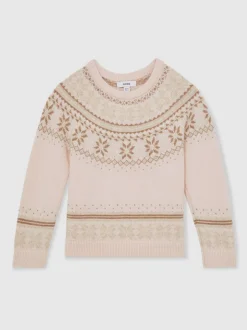 Reiss Pull Farah en mélange de laine et Coton à Motif Fair Isle Online