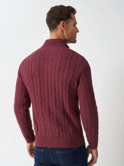 Crew Clothing Pull semi-zippé en câble Oarsman Hot