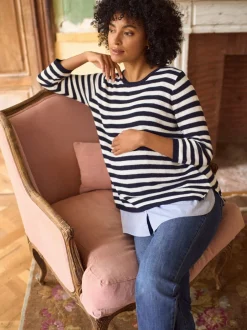 Seraphine Pulls et chemises de Grossesse et d'Allaitement en Coton Blend Hot