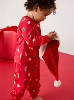 Jojo Maman Bébé Pyjama Noël imprimé en jersey Sale