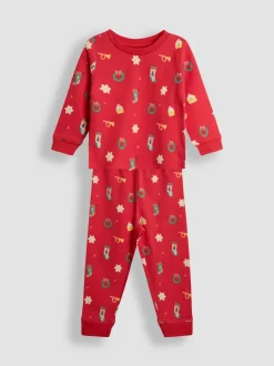 Jojo Maman Bébé Pyjama Noël imprimé en jersey Sale