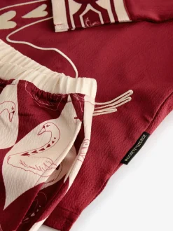 Rockett St George Pyjama en satin texturé boutonné Online