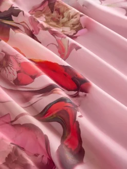 B by Ted Baker Pyjamas en jersey de satin rose fleuri Clearance