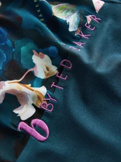 B by Ted Baker Pyjamas en jersey de satin fleuri bleu canard Outlet