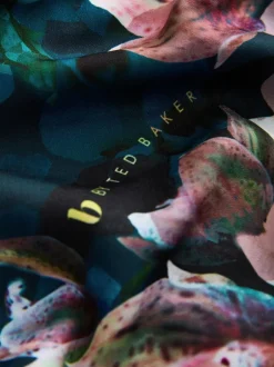 B by Ted Baker Pyjamas en jersey de satin fleuri bleu canard Outlet