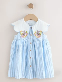 Next Rayé bleu - Robe d’été à col (3mois à7ans) Sale