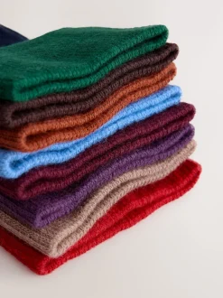 Next - Paquet de chaussettes à motifs 8 Rayé bleu/rouge/marron Best