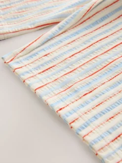 Next Rayé rouge et bleu écru - Pantalon large (3 mois-7 ans) New