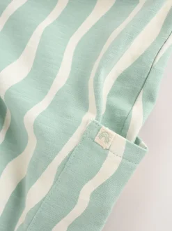 Next Rayé vert sauge - Barboteuse longue en jersey pour bébé (0mois3ans) Sale