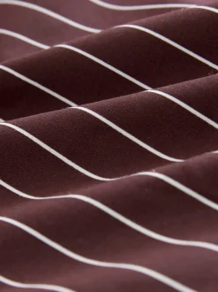 Next Rayure bleu marine/bordeaux - Lot de 2 chemises ajustées extensibles indispensables à manches longues Online