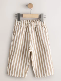Next - Pantalon large à enfiler (3mois-7ans) Rayure fauve/blanche Sale