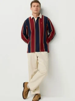 Next - Maillot de rugby Rayures bordeaux/bleu marine Sale