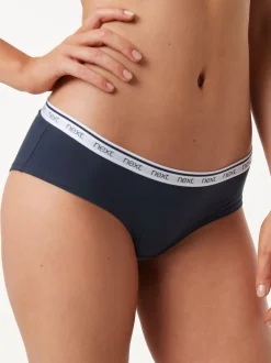 Next Rayures roses et bleues - Lot de 4 culottes à logo en coton Court Discount