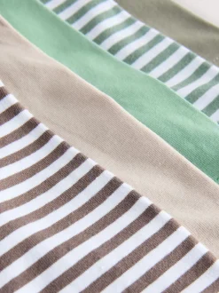 Next - Lot de 5 malles à motif junior (1.5-16ans) Rayures vertes/écrues Sale