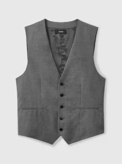 Reiss Aspire Coupe ajustée Wool Costume Gilet Discount