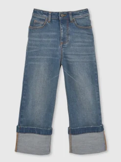 Reiss Belinda Coupe droite Turn-Up Jeans Discount